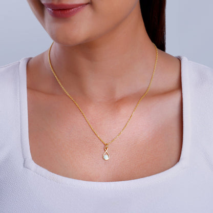 Gold Eternity Diamond Pendant