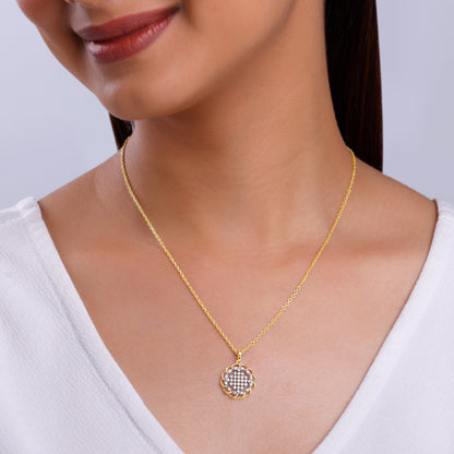 Gold Bunga Diamond Pendant