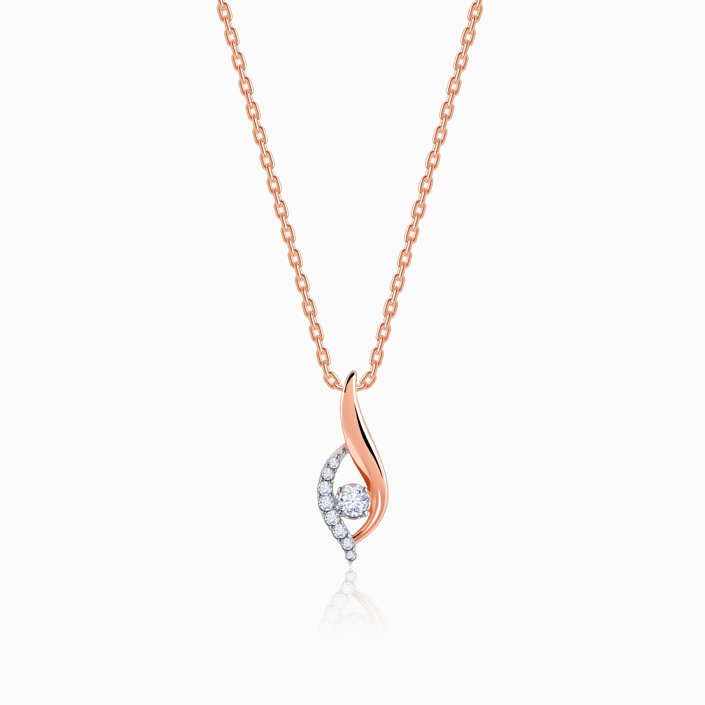 Rose Gold  Serenade Diamond Pendant