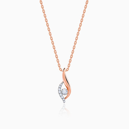 Rose Gold  Serenade Diamond Pendant