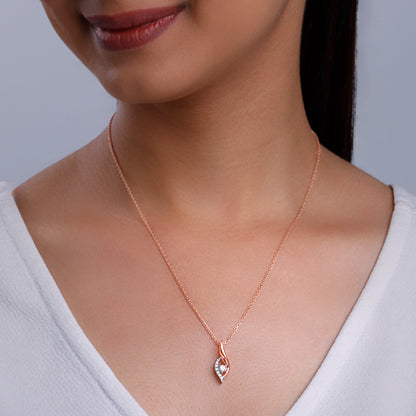 Rose Gold  Serenade Diamond Pendant