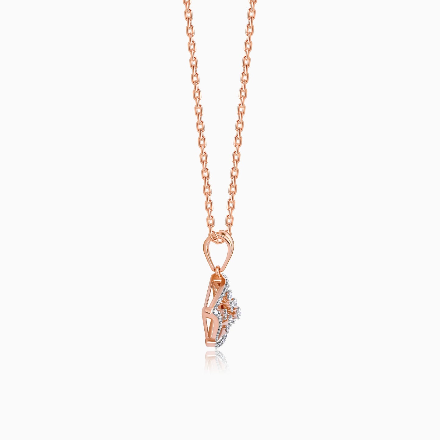 Rose Gold Enigma Diamond Pendant