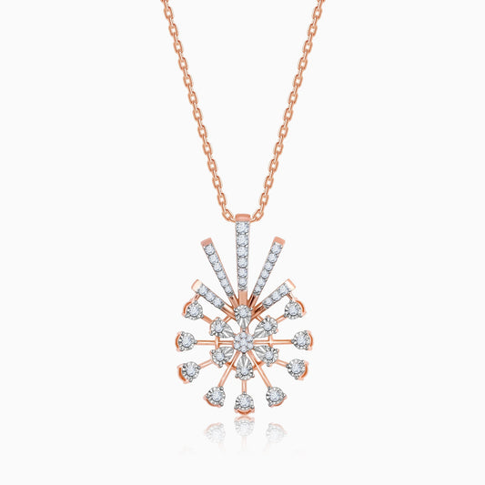 Rose Gold Sinhaparni Diamond Pendant