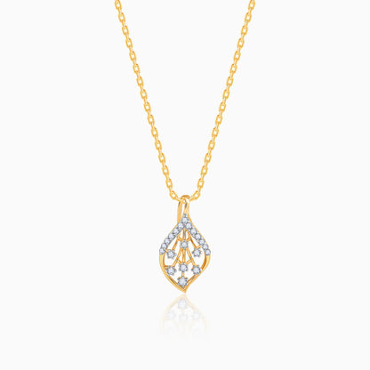 Gold Verdure Diamond Pendant