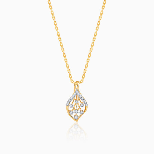 Gold Verdure Diamond Pendant