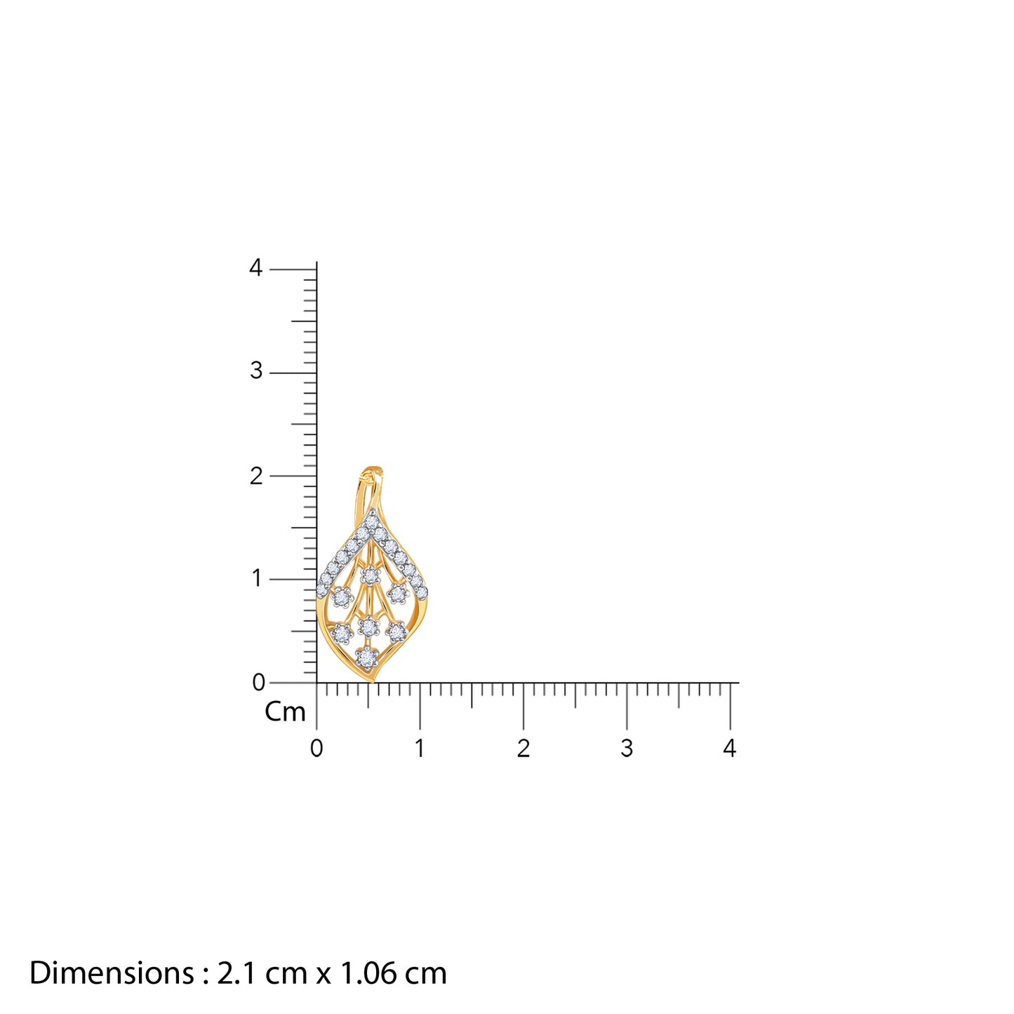 Gold Verdure Diamond Pendant