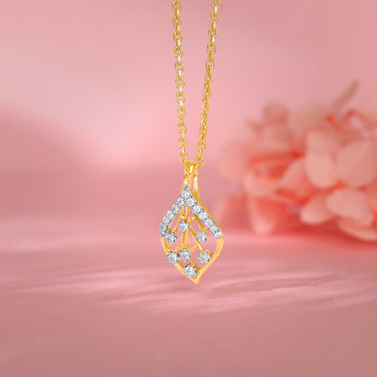 Gold Verdure Diamond Pendant