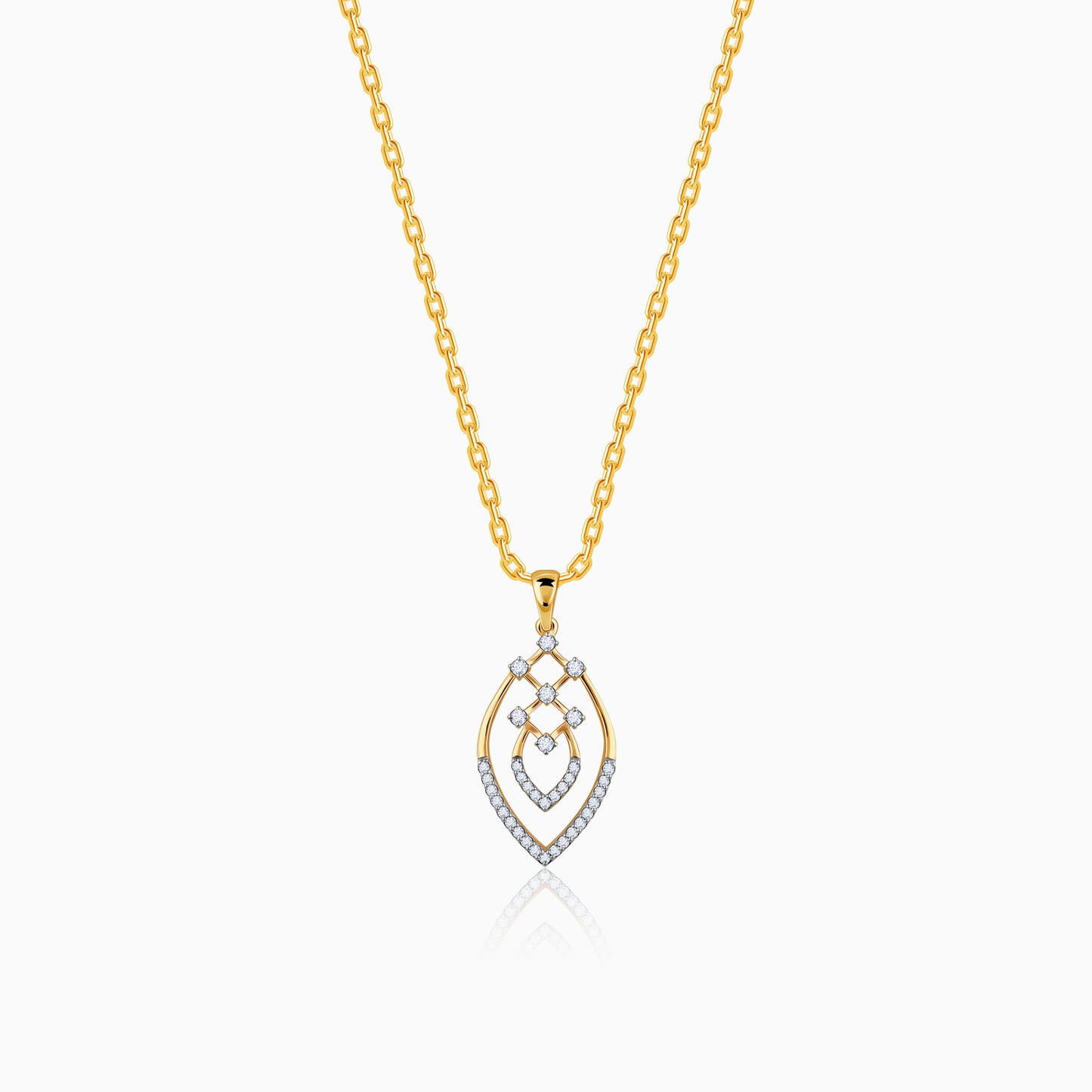 Gold Magic Drop Diamond Pendant