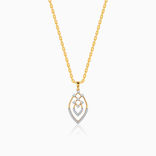 Gold Magic Drop Diamond Pendant