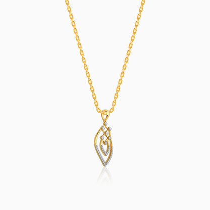 Gold Magic Drop Diamond Pendant