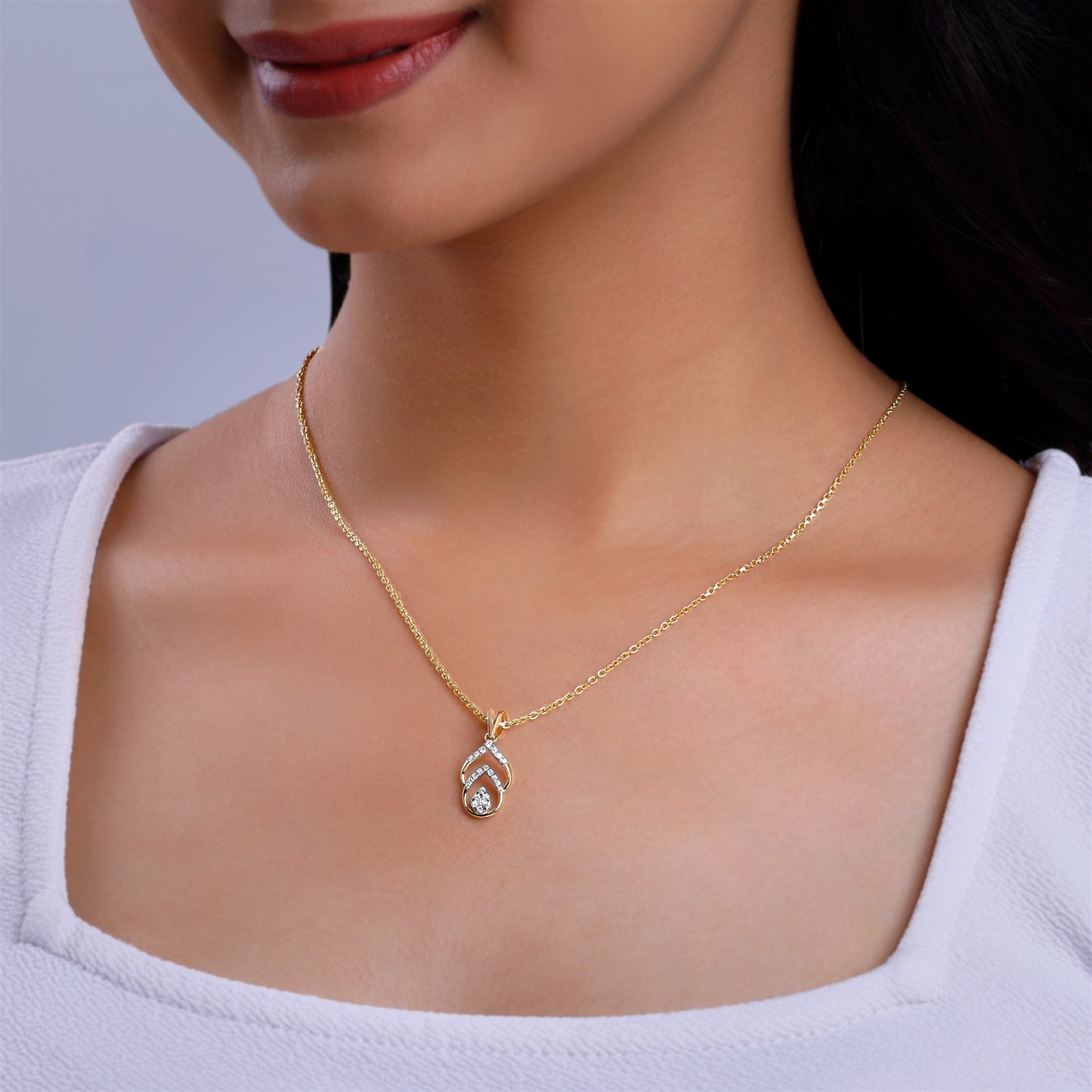 Gold Starry Whisper Diamond Pendant