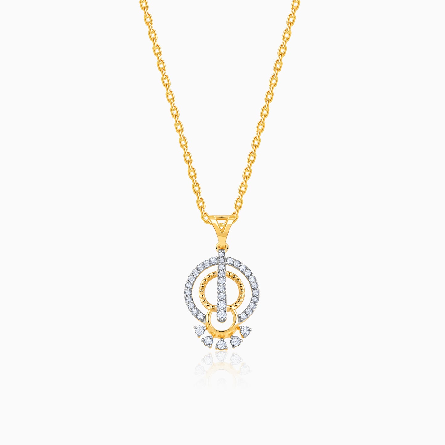 Gold Extra Sparkle Diamond Pendant