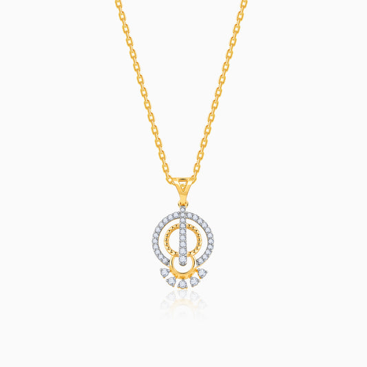 Gold Extra Sparkle Diamond Pendant