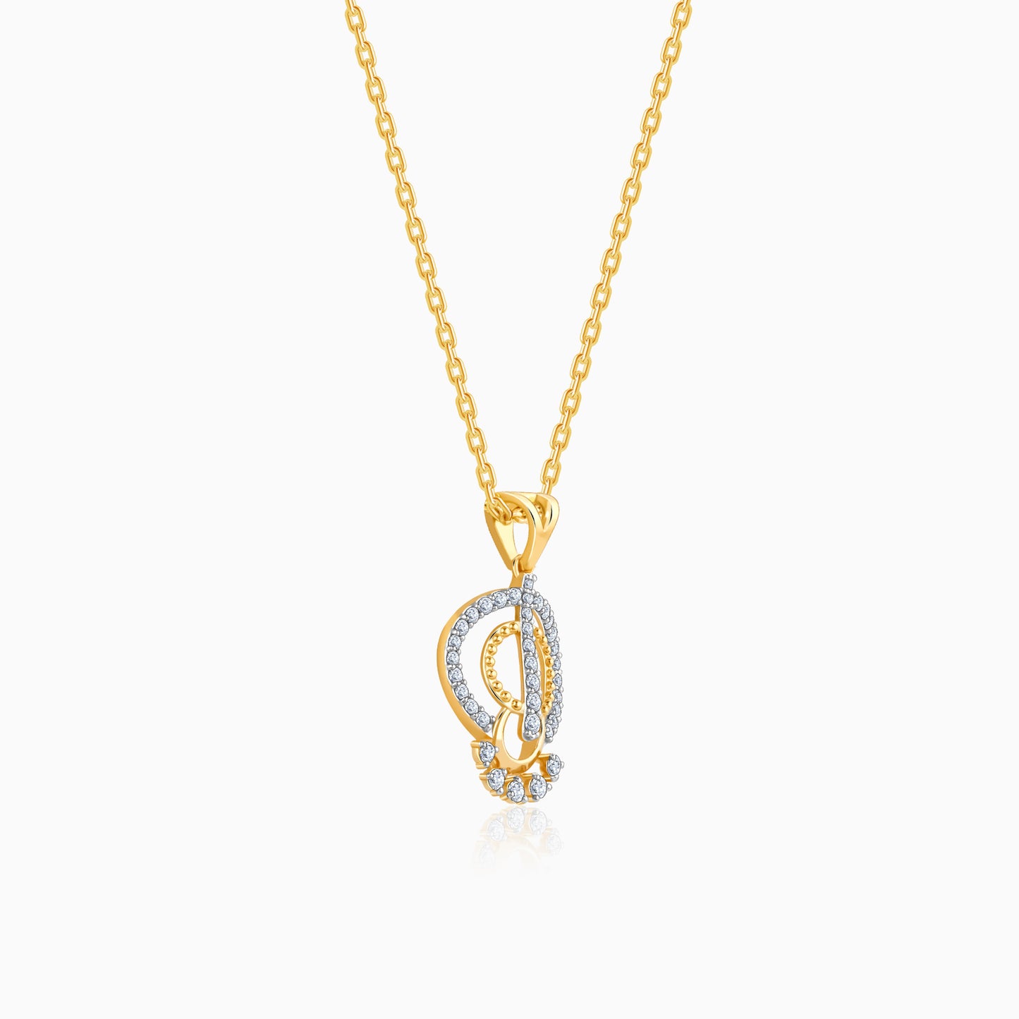 Gold Extra Sparkle Diamond Pendant