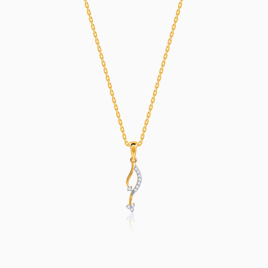 Gold Allure Diamond Pendant