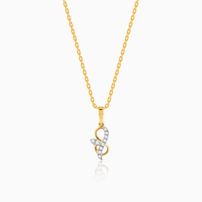 Gold Inspiring Shine Diamond Pendant