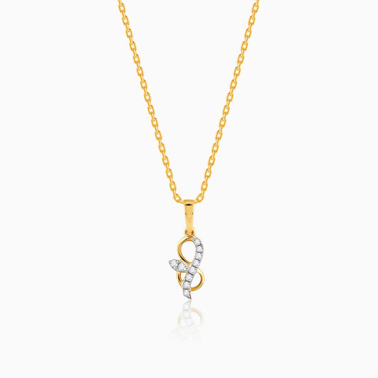 Gold Inspiring Shine Diamond Pendant