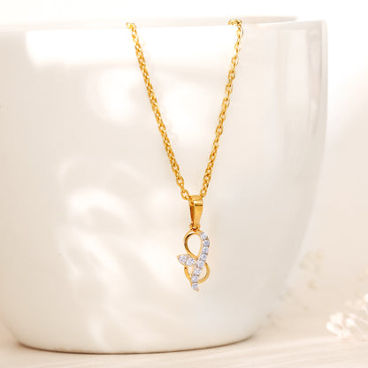 Gold Inspiring Shine Diamond Pendant