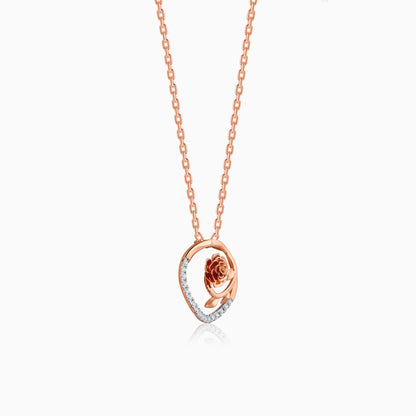 Rose Gold Blissful Shine Diamond Pendant