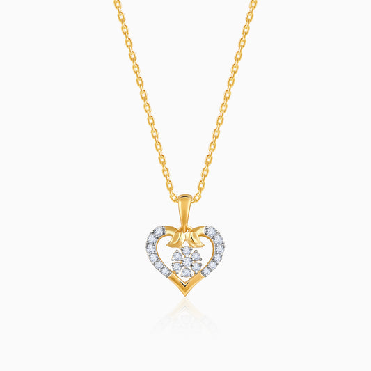 Gold Timeless Charm Diamond Pendant