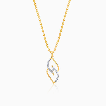 Gold Eternal Spark Diamond Pendant