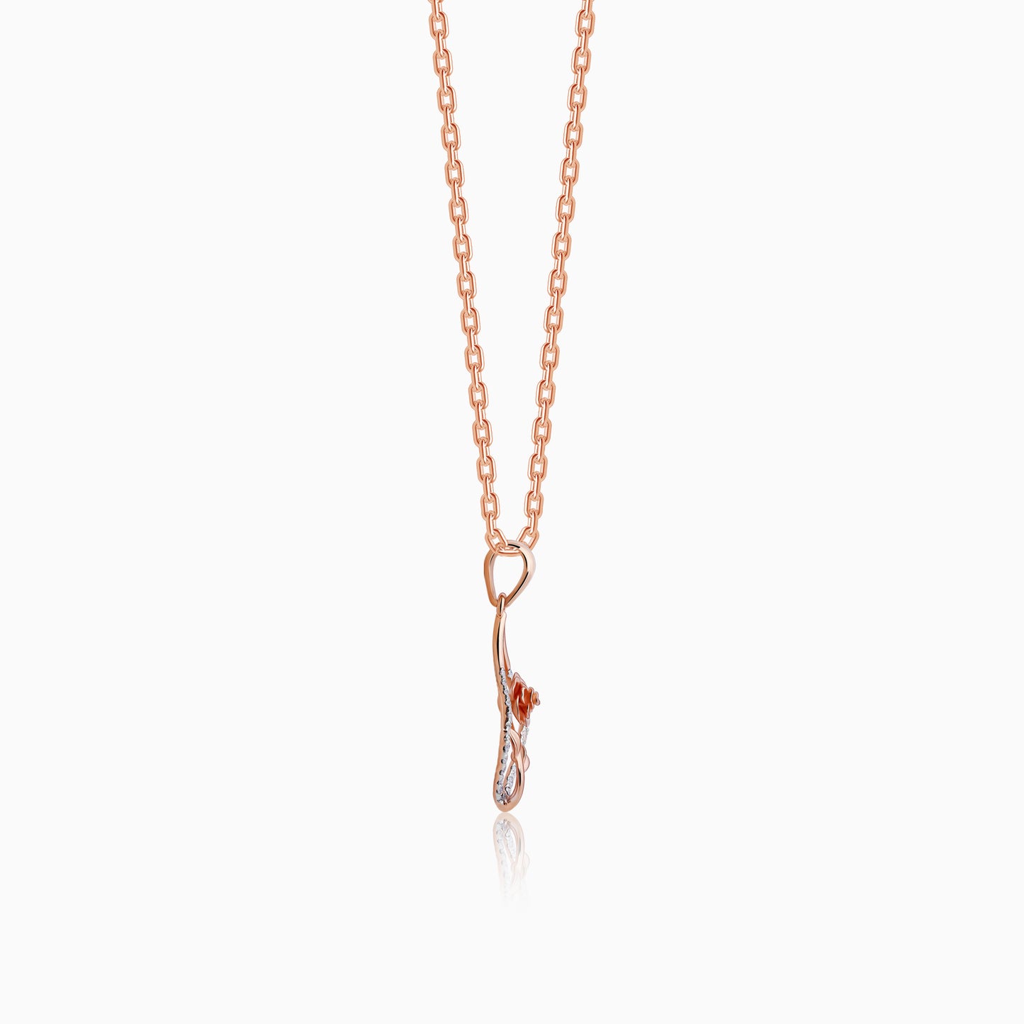 Rose Gold Twinkling Elegance Diamond Pendant