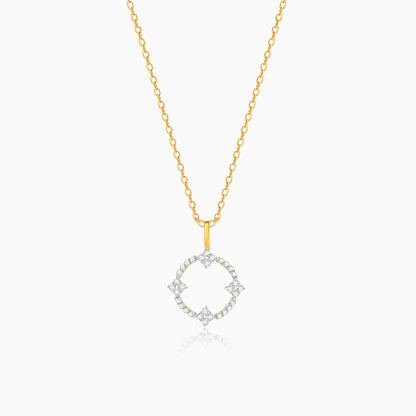 Gold Circle Of Hope Diamond Pendant