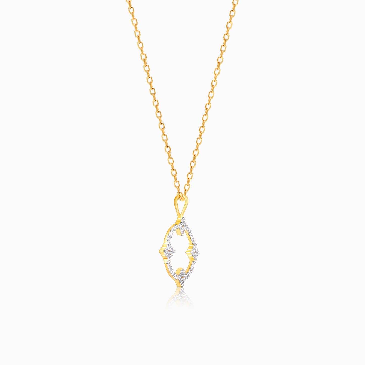 Gold Circle Of Hope Diamond Pendant