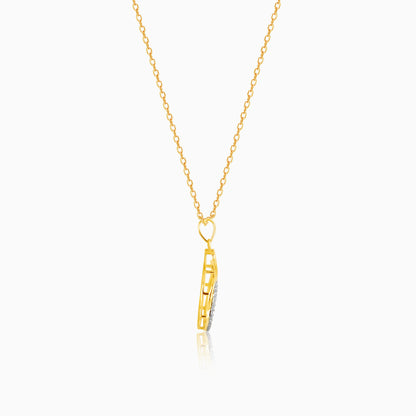 Gold Ethereal Elegance Diamond Pendant