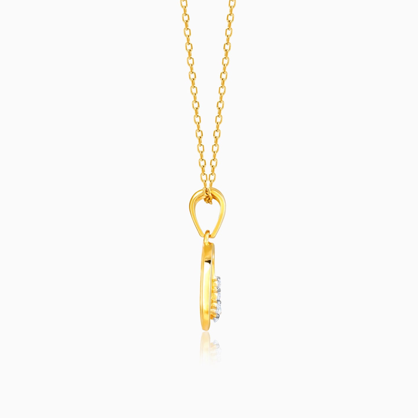 Gold Distant Melody Diamond Pendant