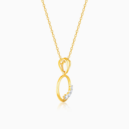 Gold Distant Melody Diamond Pendant