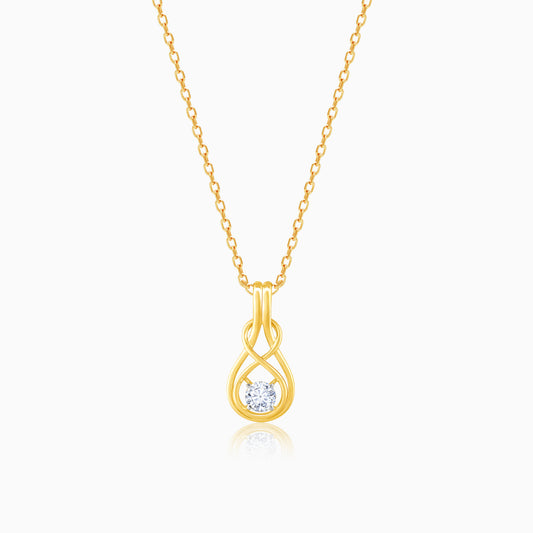 Gold Endless Adoration Diamond Pendant