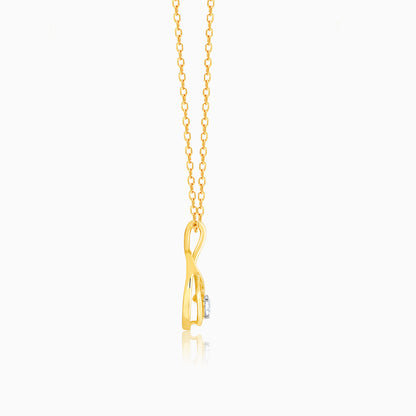 Gold Endless Adoration Diamond Pendant