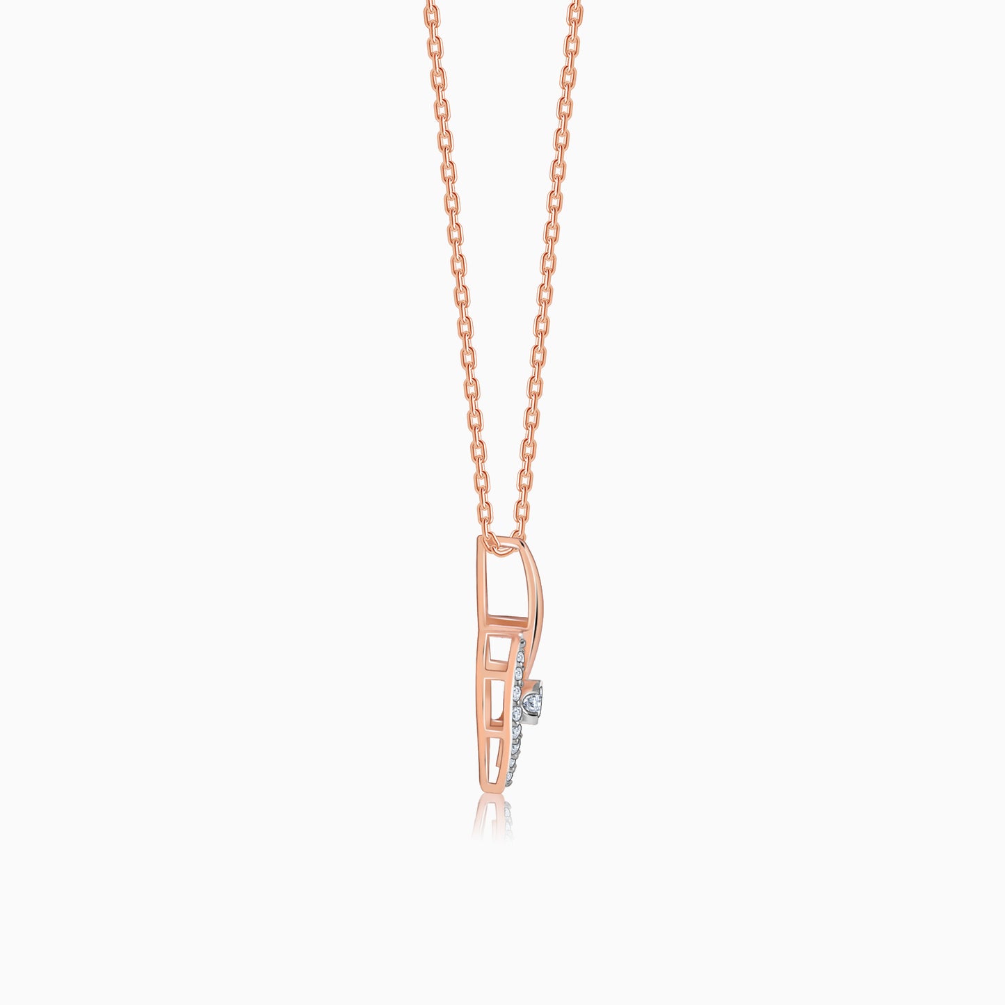 Rose Gold Gaze Diamond Pendant