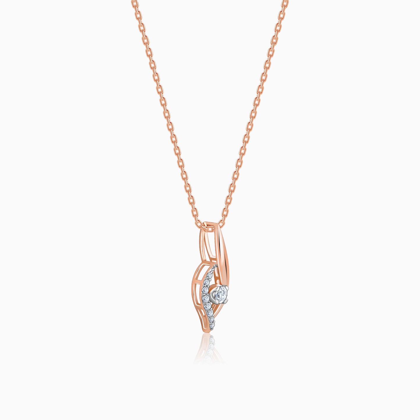 Rose Gold Gaze Diamond Pendant