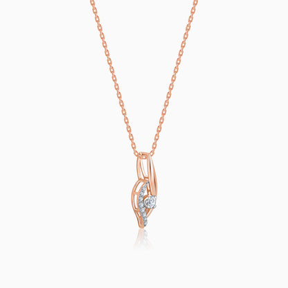 Rose Gold Gaze Diamond Pendant