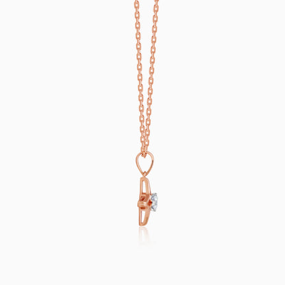 Rose Gold Lodestar Diamond Pendant