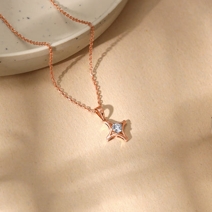 Rose Gold Lodestar Diamond Pendant