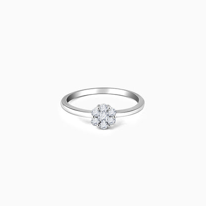 White Gold Tender Romance Diamond Ring