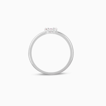 White Gold Tender Romance Diamond Ring