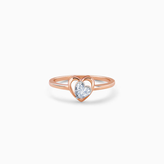 Rose Gold Joyful Solitaire Diamond Ring