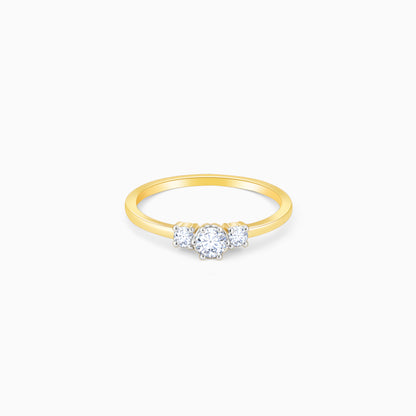 Gold Shining Miracle Diamond Ring