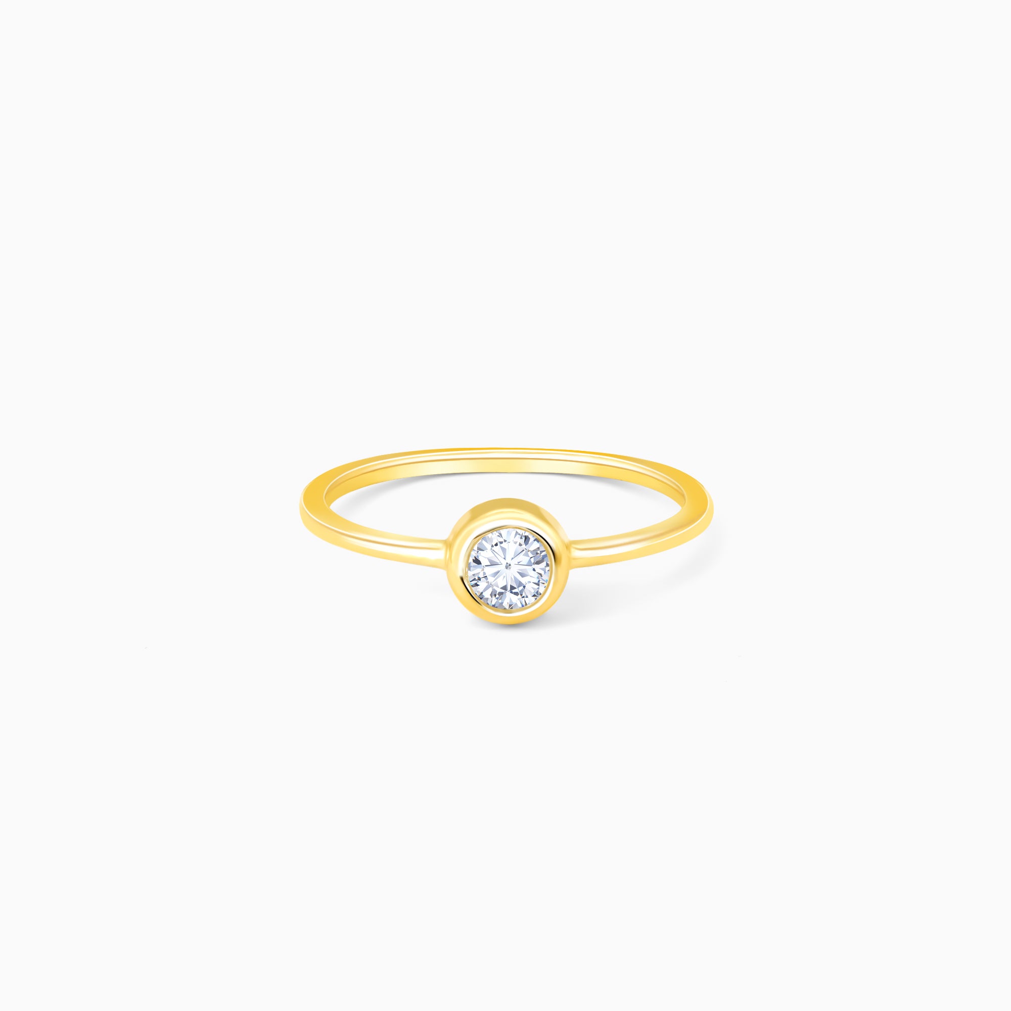 Gold Precious Love Solitaire Diamond Ring – GIVA Jewellery