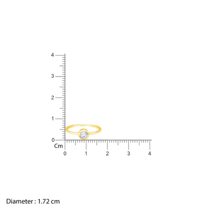 Gold Precious Love Solitaire Diamond Ring