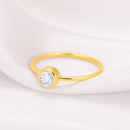 Gold Precious Love Solitaire Diamond Ring