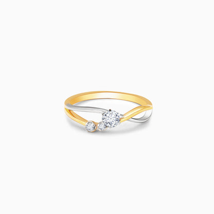 Gold Enchanting Infinity Diamond Ring