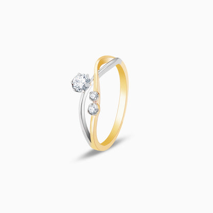 Gold Enchanting Infinity Diamond Ring