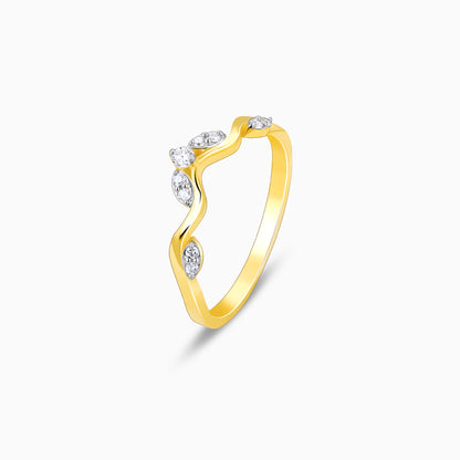 Gold Mysteries Of Life Diamond Ring