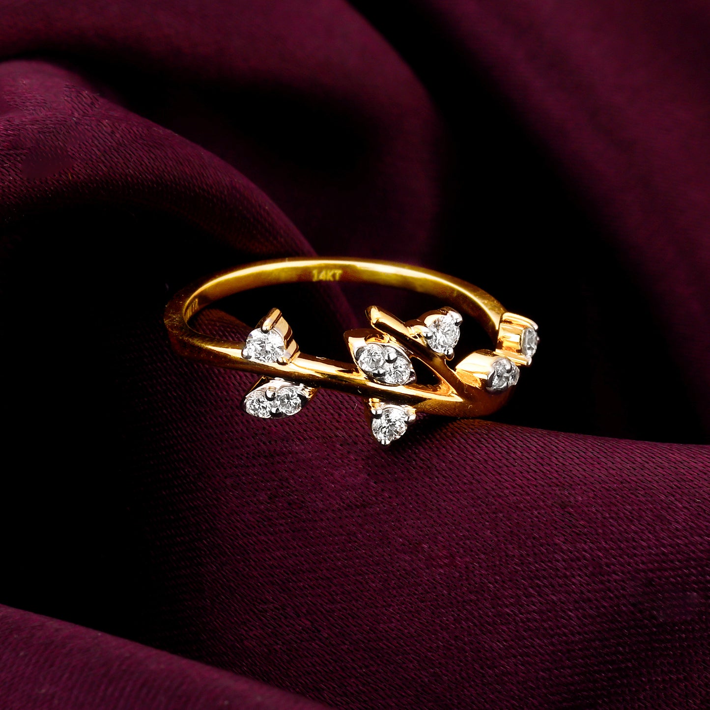 Gold Vibrant Spirit Diamond Ring