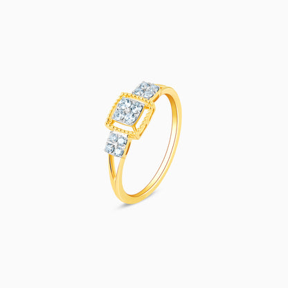 Gold Priceless Bond Diamond Ring